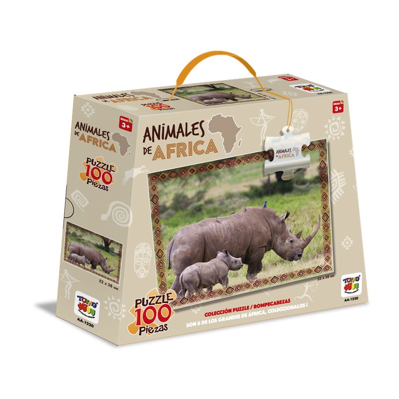 TOYNG - Puzzle 100 Rinocerontes