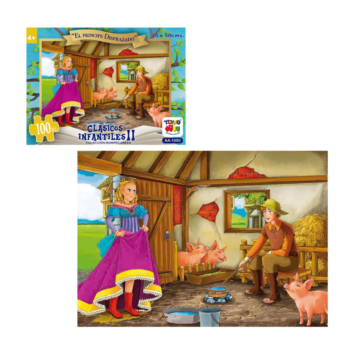 TOYNG - Puzzle El Príncipe Disfrazado (100 Piezas) - Toyng