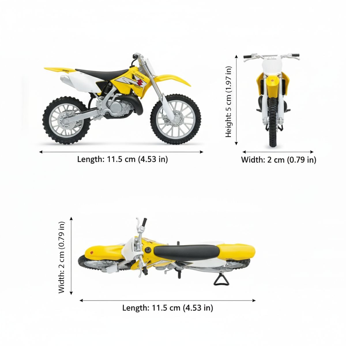 WELLY - Moto Suzuki RM250 Escala 1:18 - Welly