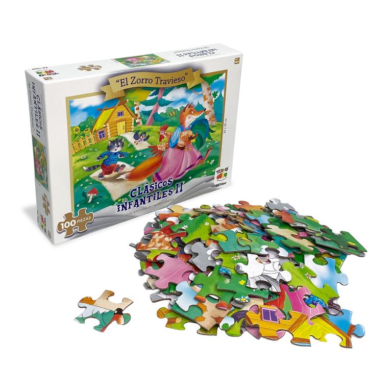 Puzzle El Zorro Travieso (100 Piezas) -