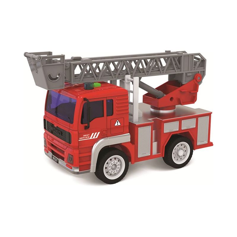 TOYNG - Camion Esc 1:16 Fricc C/Luz Y Sonido Bombero Escalera - Toyng