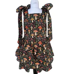 ONER - Vestido Expansible de Hongos con Lacitos en Hombro