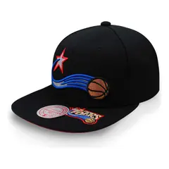 MITCHELL & NESS - Gorra Nba Deadstock 76ers Negro Unitalla