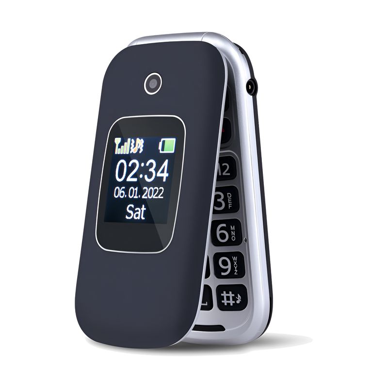 IRT - Teléfono IRT Senior 4G S O S para Adulto Mayor Almeja 330N - Negro
