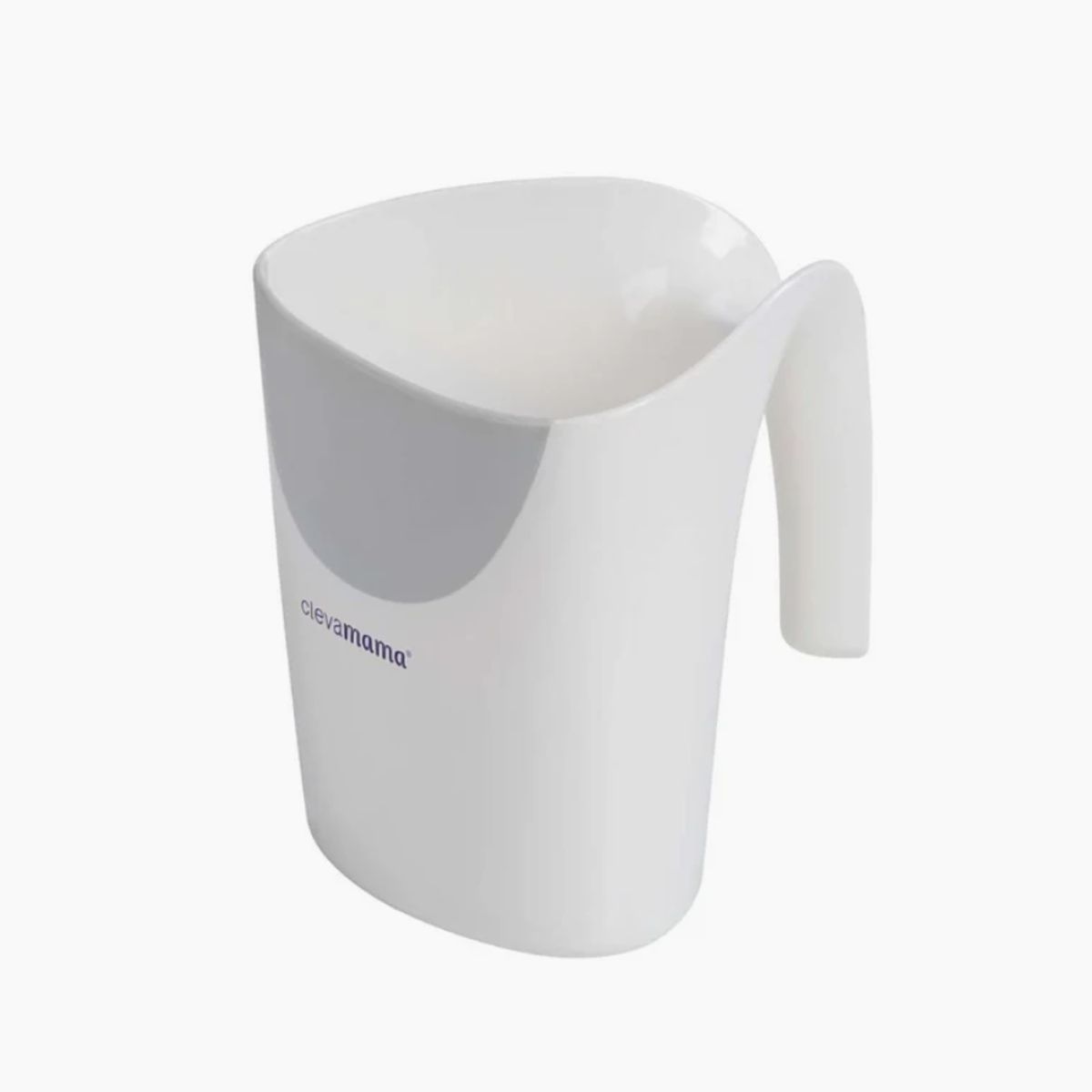 CLEVAMAMA - Jarro Para Pelo Blanco Gris Clevamama