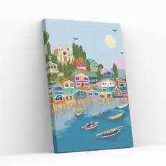 GENERICO - Pintura con diamantes Chiloé Mágico - Diamond painting 40x50 Cm