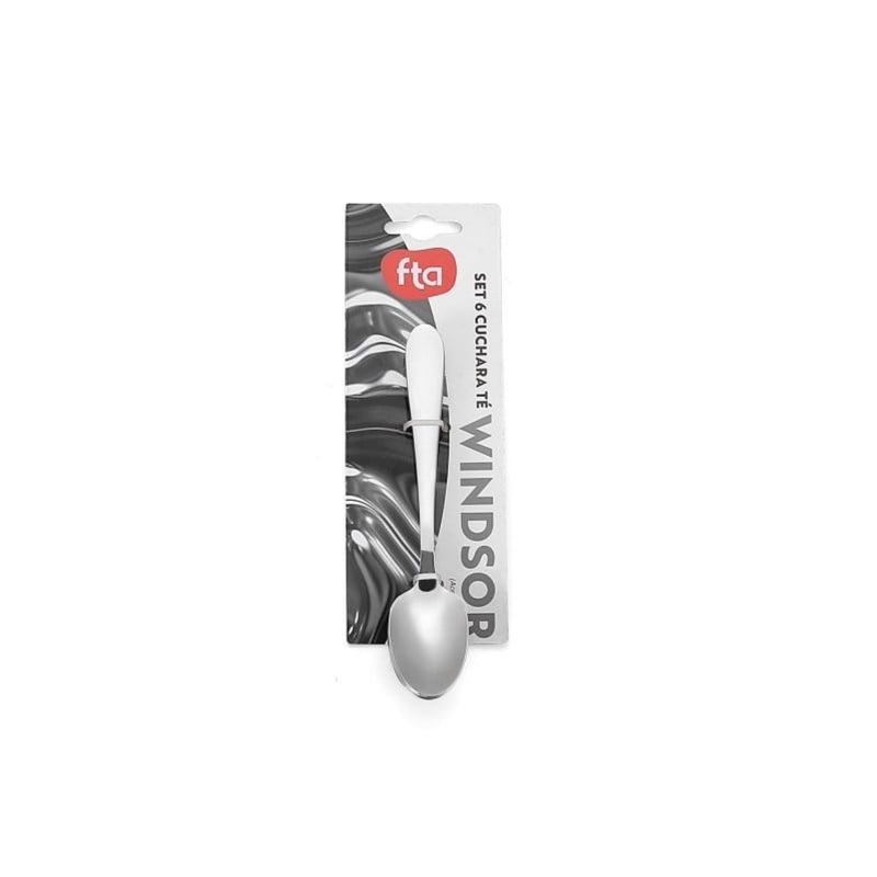 FTA - Set 6 Cuchara Te Windsor Acero Inoxidable Gris FTA
