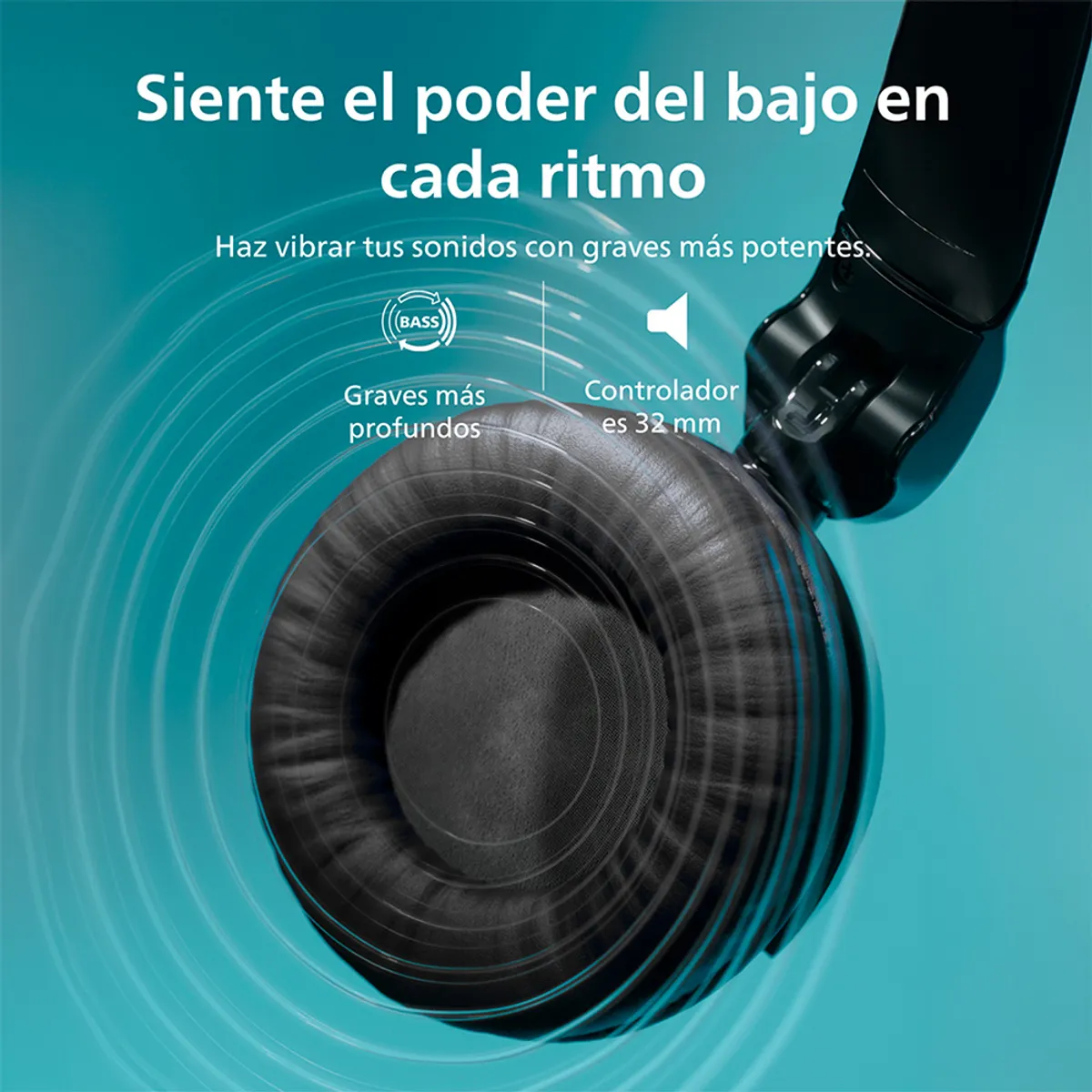 PHILIPS - Audífono Headband Bluetooth Philips TAH3209 Negro