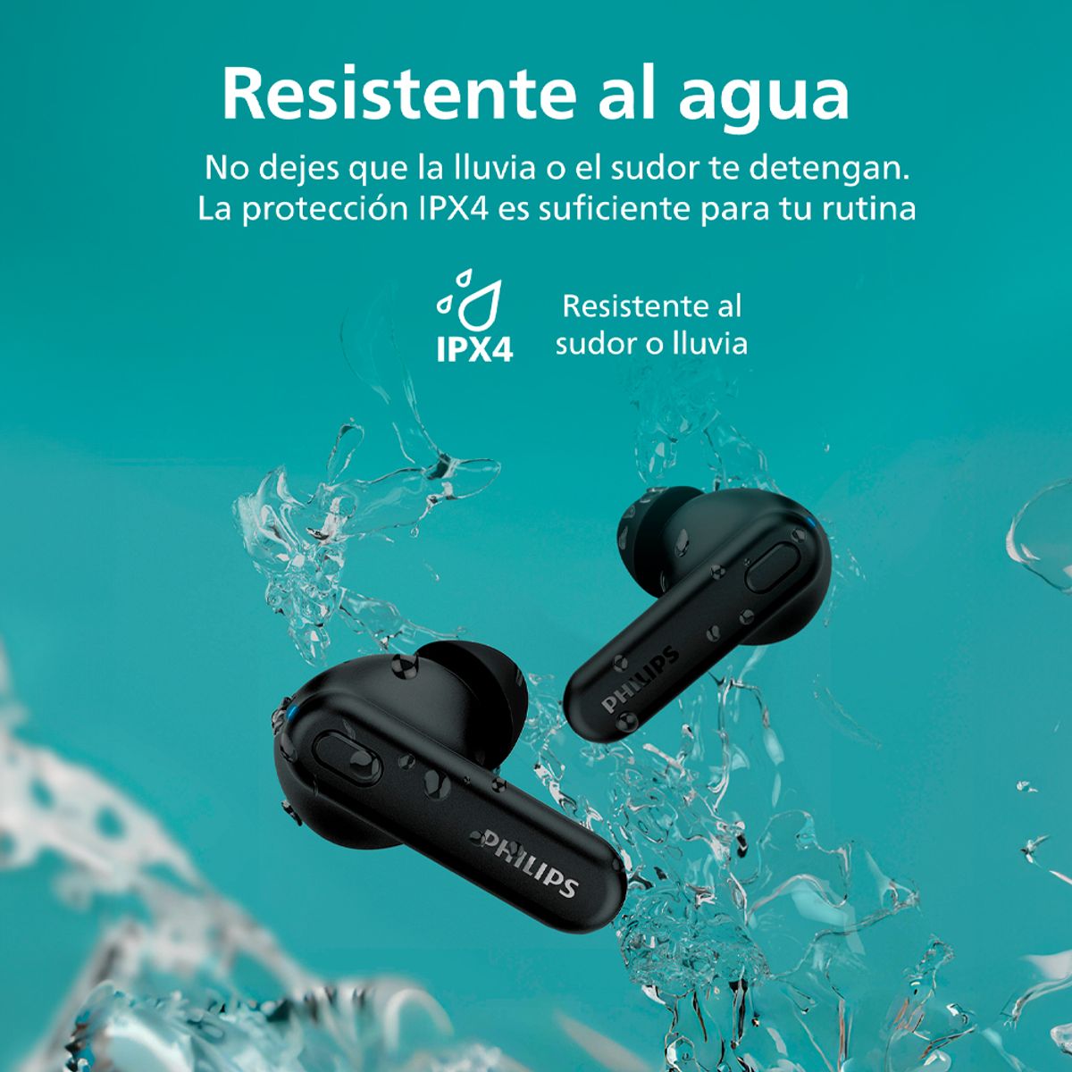 PHILIPS - Audífonos Bluetooth Philips TAT1108 TWS Negro
