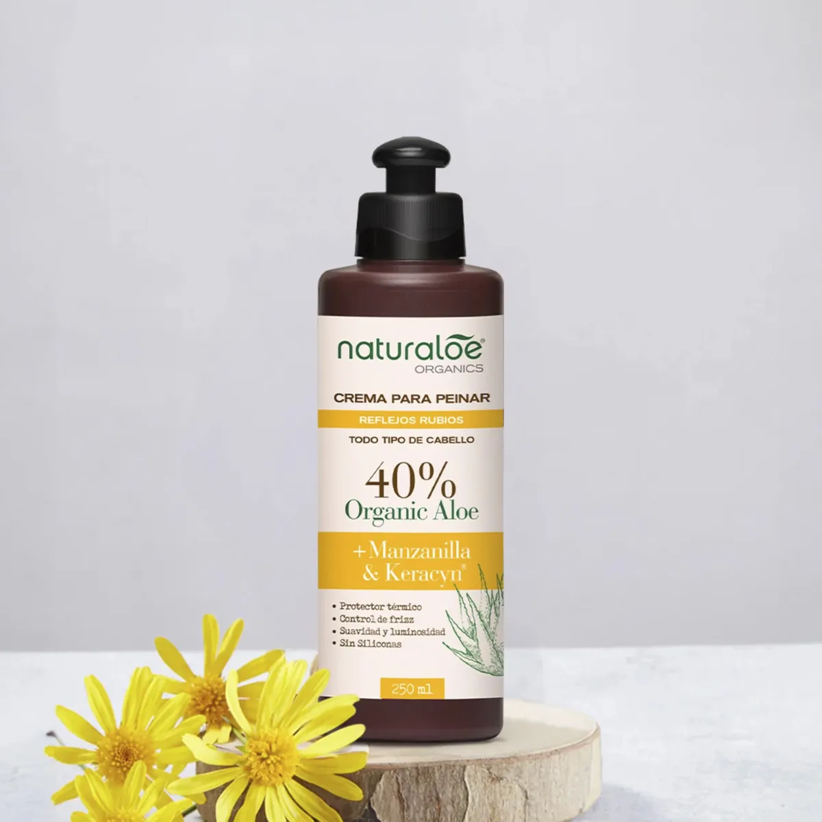 NATURALOE - Crema de Peinar Naturaloe Reflejos Rubios 250mL