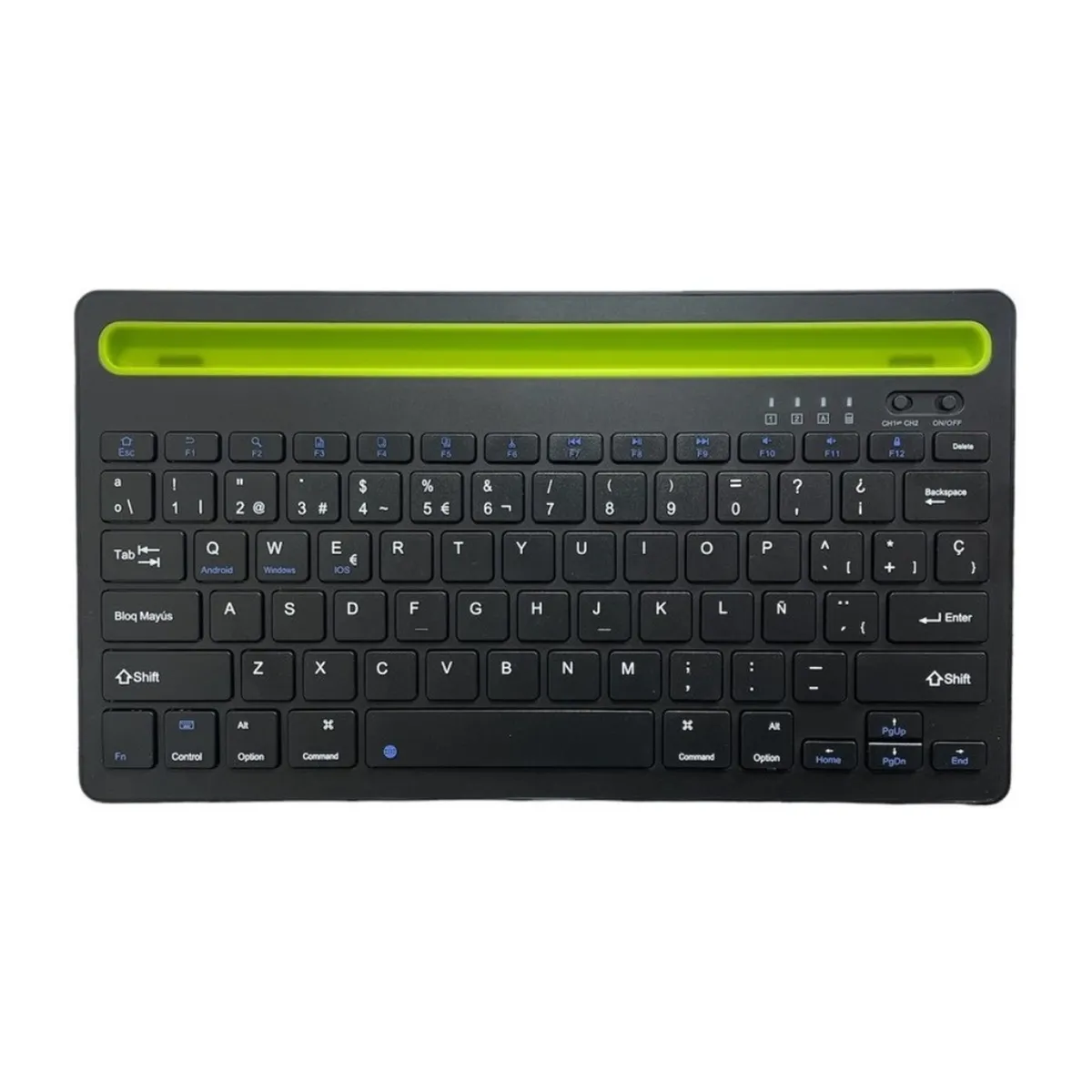 GENERICO - Teclado Bluetooth Doble Conexión Español Ranura TabletCel