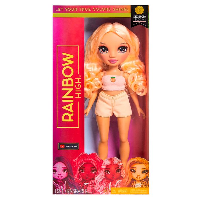 RAINBOW HIGH - Muñeca Georgia Bloom Articulada Rainbow High