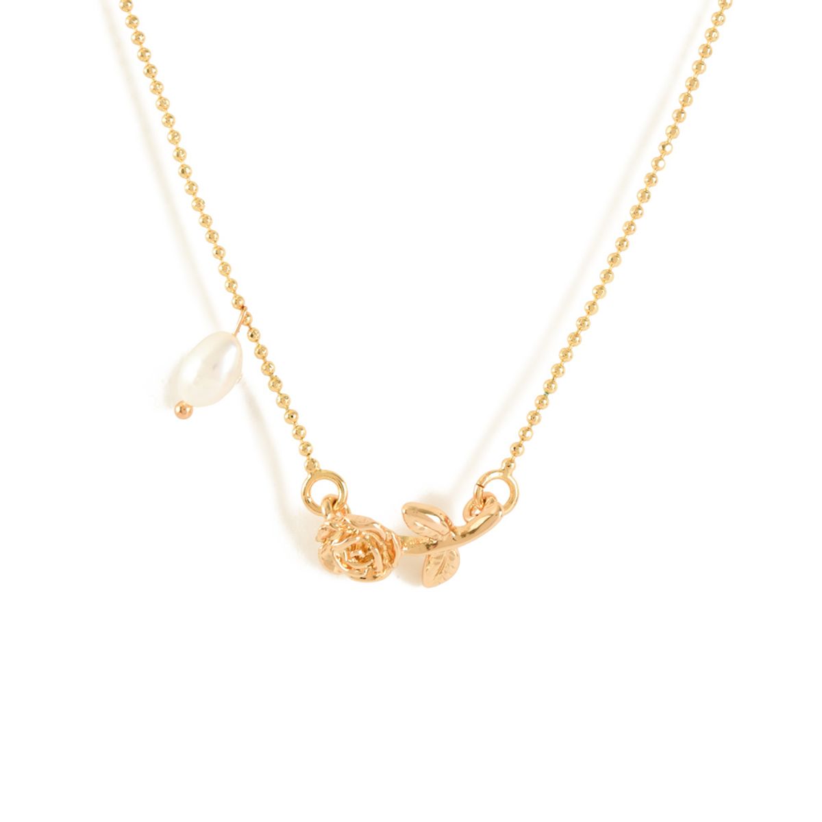 AMPHORA - Collar rose dorado