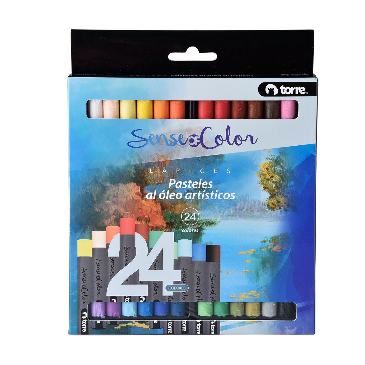 TORRE - PASTELES AL ÓLEO ART 24 COLORES Sense of color