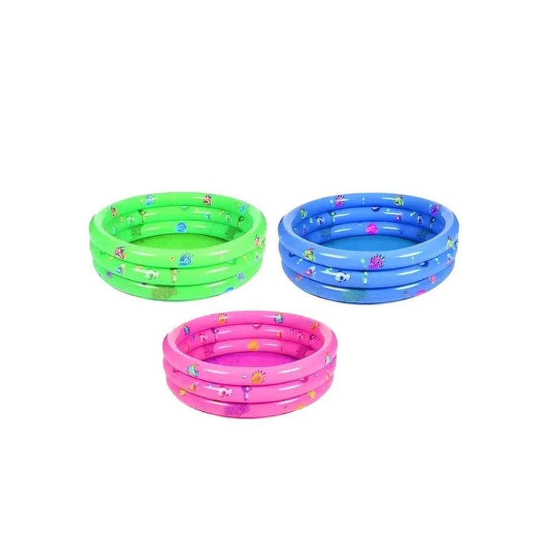 GENERICO - Piscina Inflable Plástico Para Niños 3 Anillos 80cms