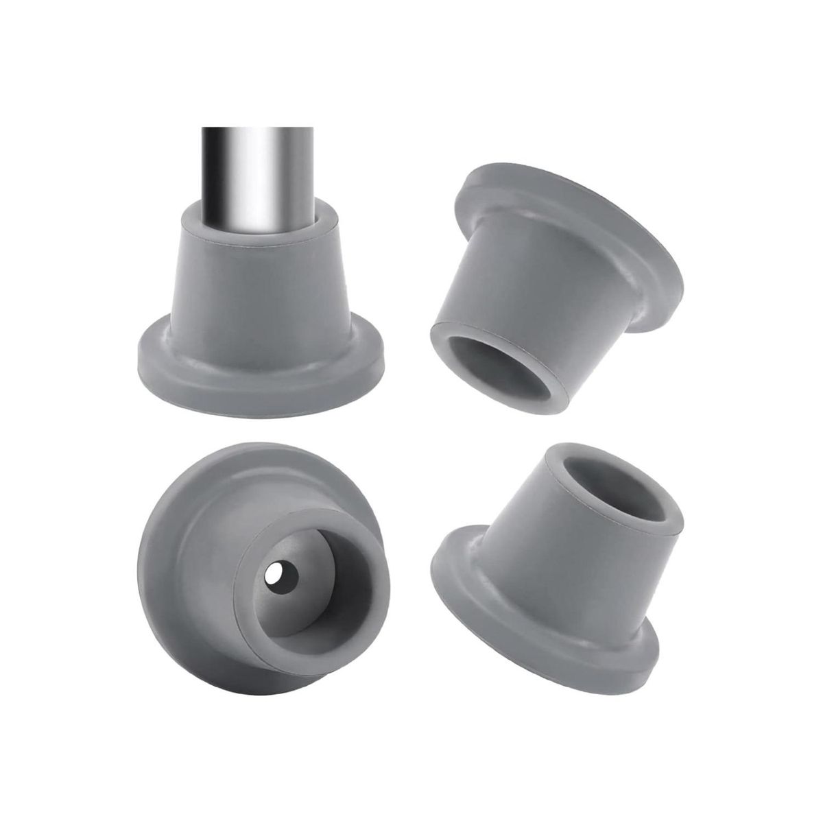 MAXCARE - Regatón Gris Para Andador 1,3cm