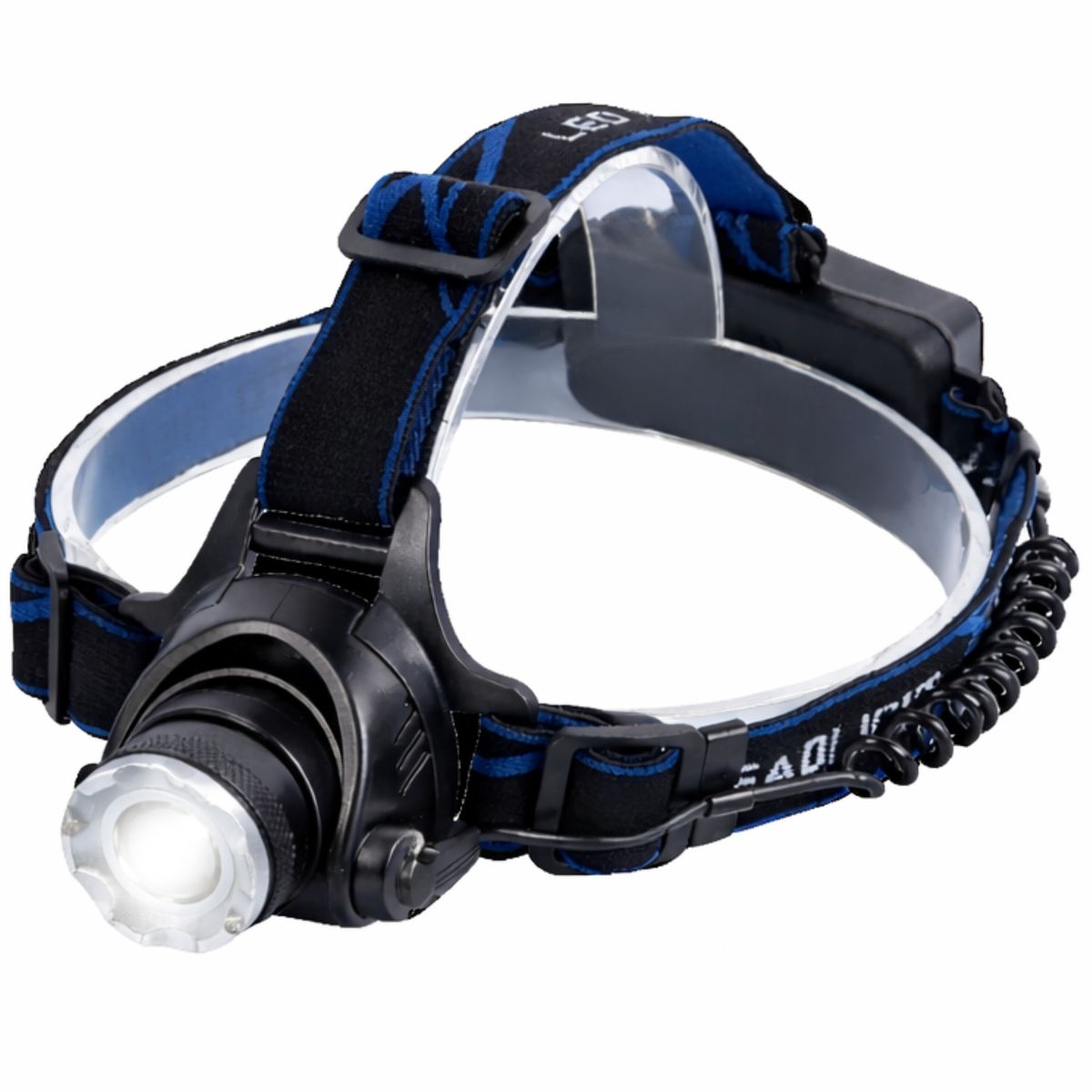TECNOLAB - Linterna de Cabeza con Cintillo Outdoor de Alto Brillo TL304 - Negro