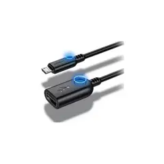 ROCK - Cable De Datos OTG Micro USB A USB Hembra 2.0 Rcb0604 - Negro