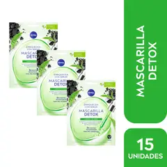 NIVEA - Mascarillas Detox enriquecida con Serum