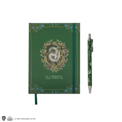 GENERICO - Set Libreta con Bolígrafo Deluxe Harry Potter Slytherin