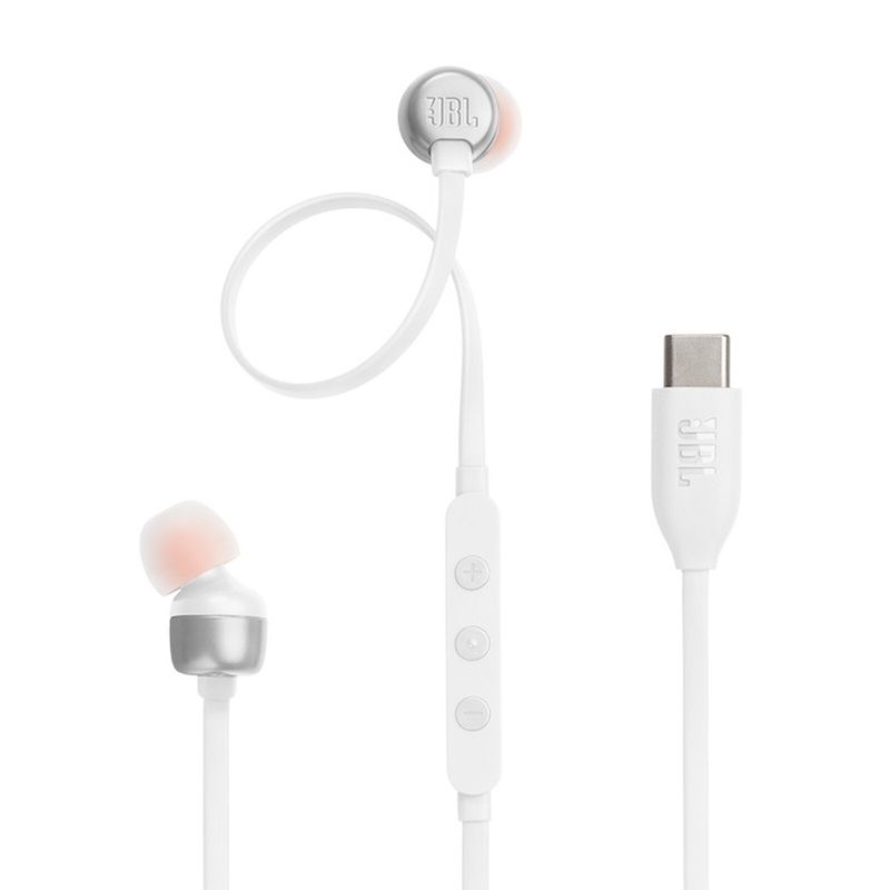 JBL - Audífonos JBL Tune 310C In-Ear Wired USB-C Blanco