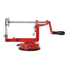 IMPORTCLICK - Maquina Cortadora Papas Espiral Aluminio 275 CM x 10 CM - Rojo