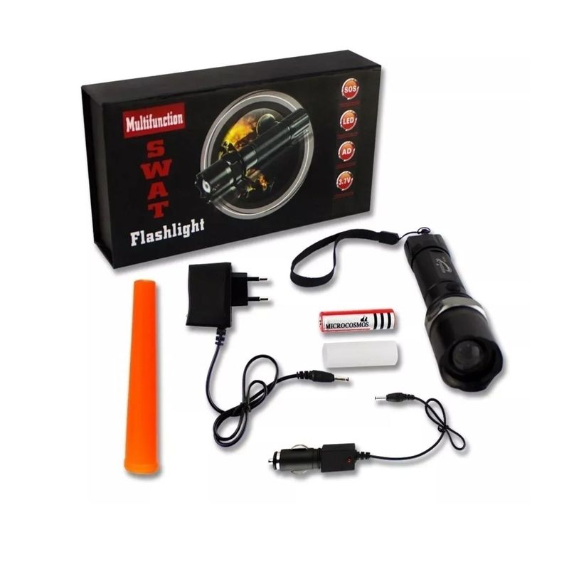 IMPORTCLICK - Linterna Laser Rojo Táctica Swat Zoom - Negro