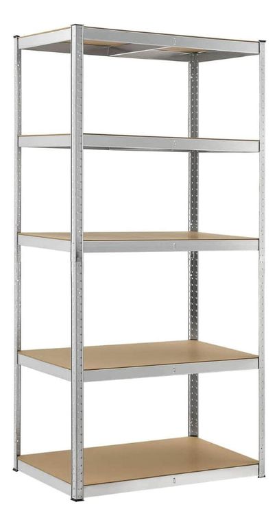 Estante Multifuncional Metal Armable 180x90x40 CM - Plateado