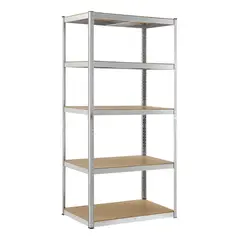 IMPORTCLICK - Estante Multifuncional Metal Armable 180x90x40 CM - Plateado