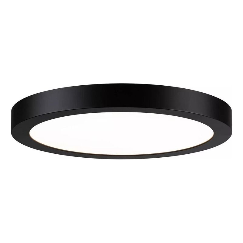 IMPORTCLICK - Foco Panel Led Plafón Sobrepuesto Redondo Luz Fría 220v 6000°K Negro 30 CM