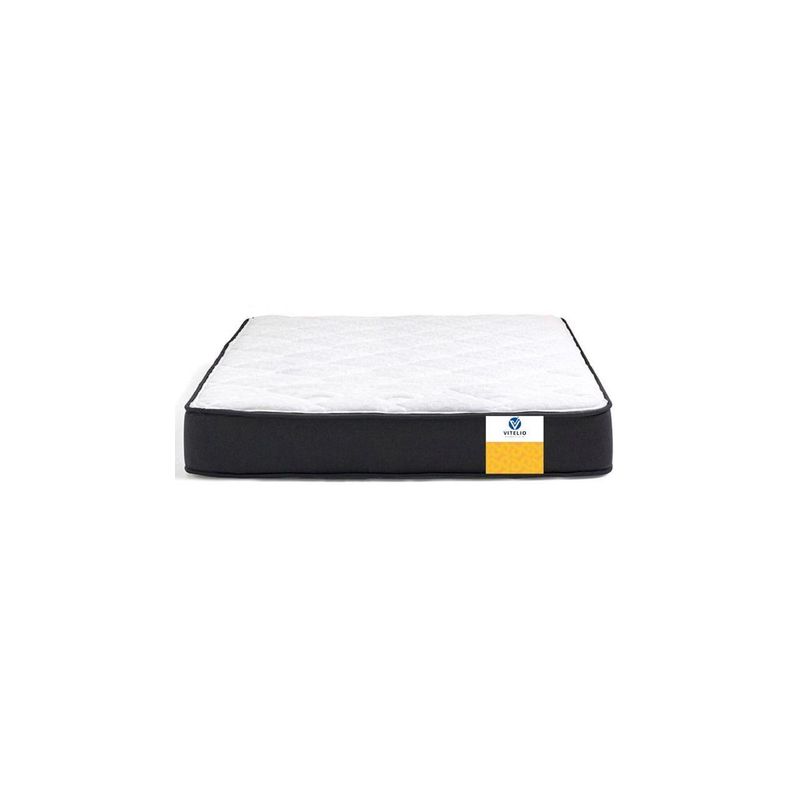 GENERICO - Colchon 2 Plazas Vitelio Resortes Y Espuma 190x150x22cm