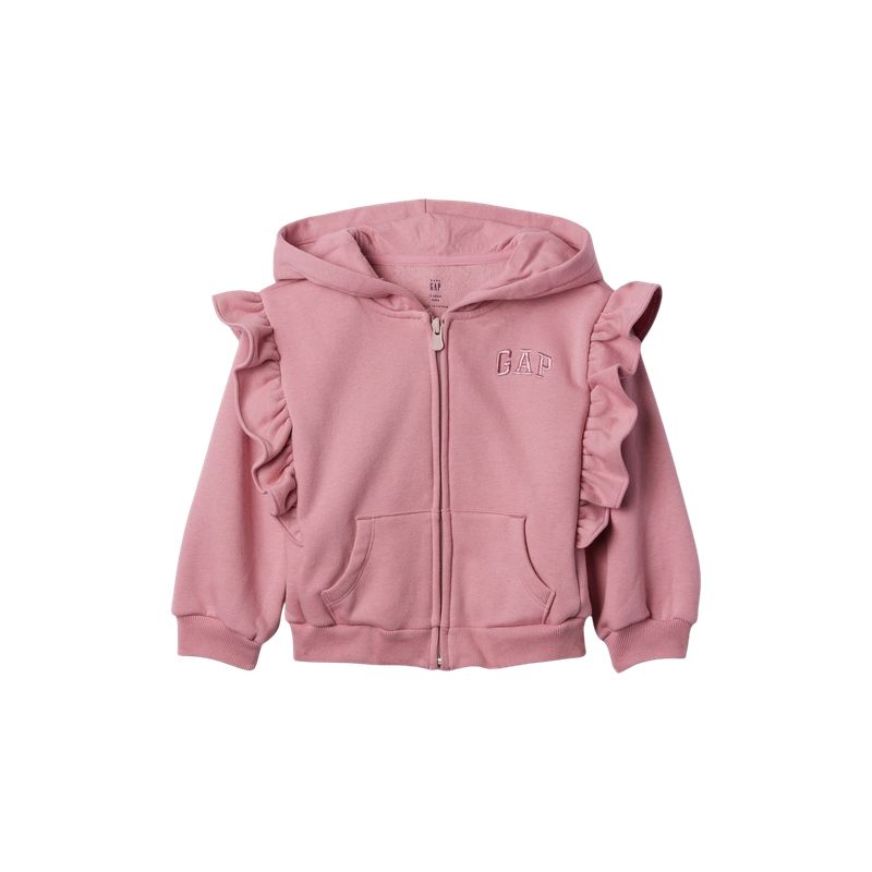 GAP - Polerón Logo Vuelos Con Cierre Rosado