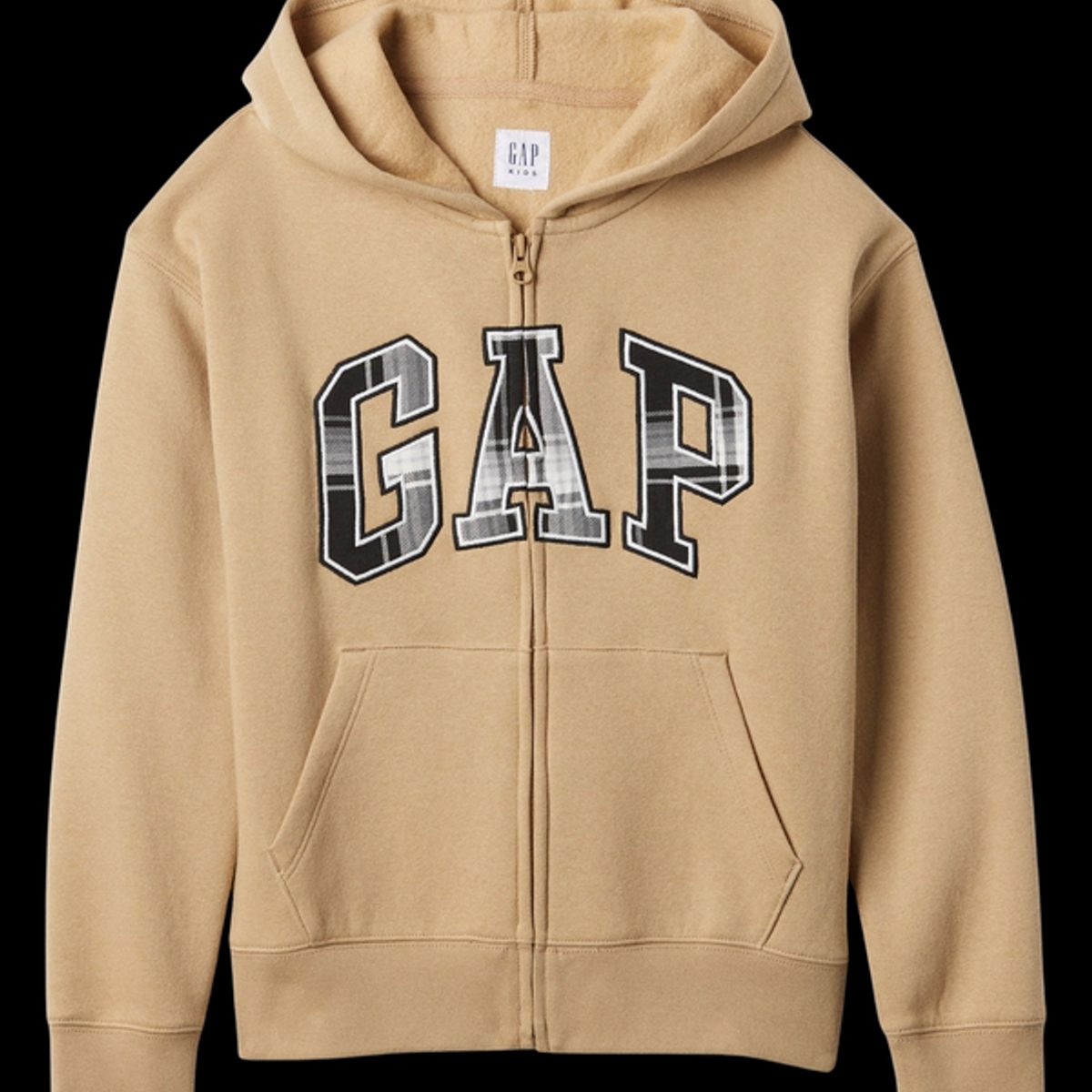 GAP - Polerón Logo Con Cierre Café