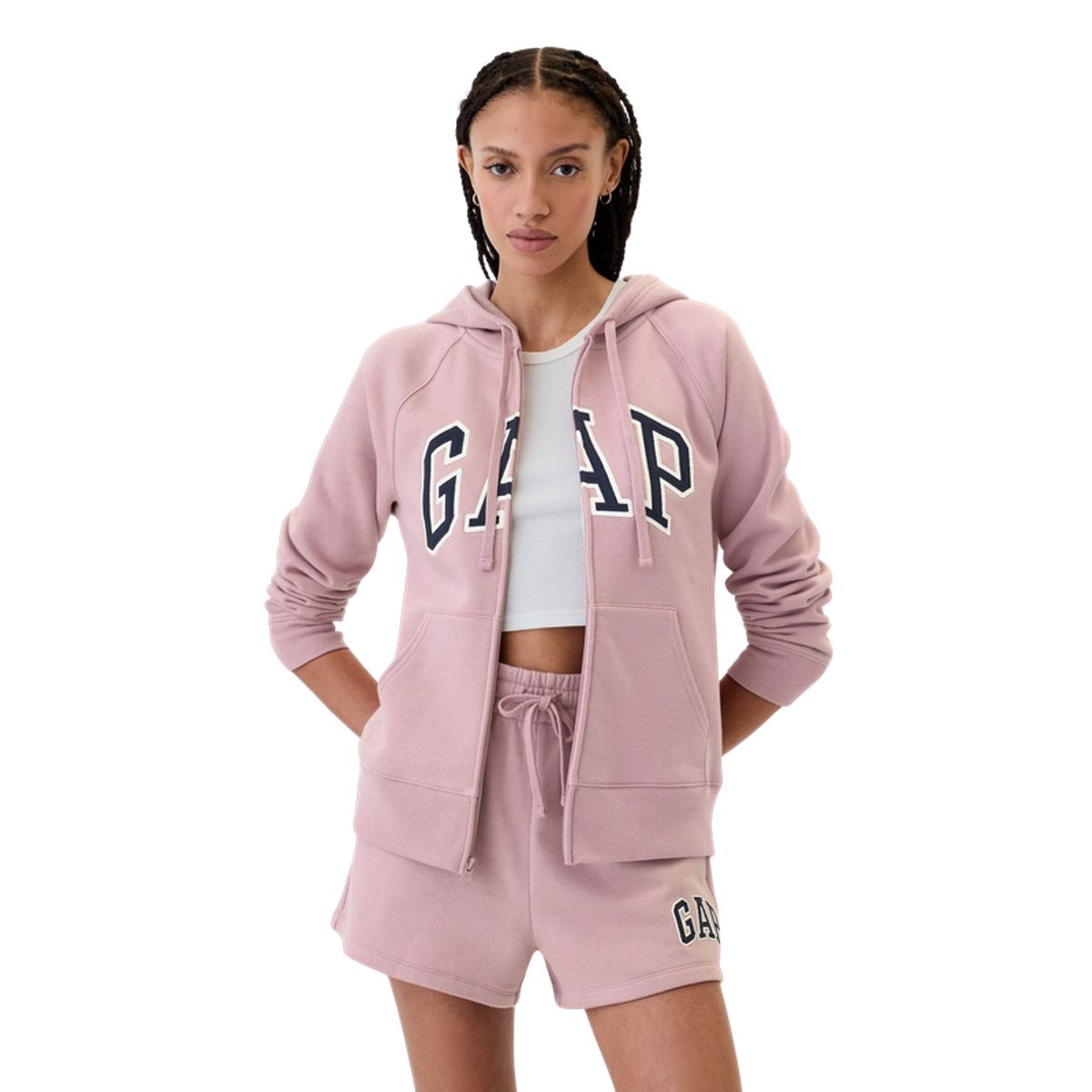 GAP - Polerón Logo Con Cierre Rosado