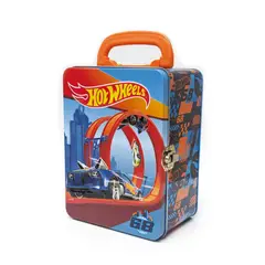 HOT WHEELS - CAJA METALICA PORTAUTOS HOTWHEELS DISEÑO D