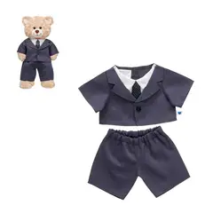 BUILD A BEAR - Traje de negocios gris clásico