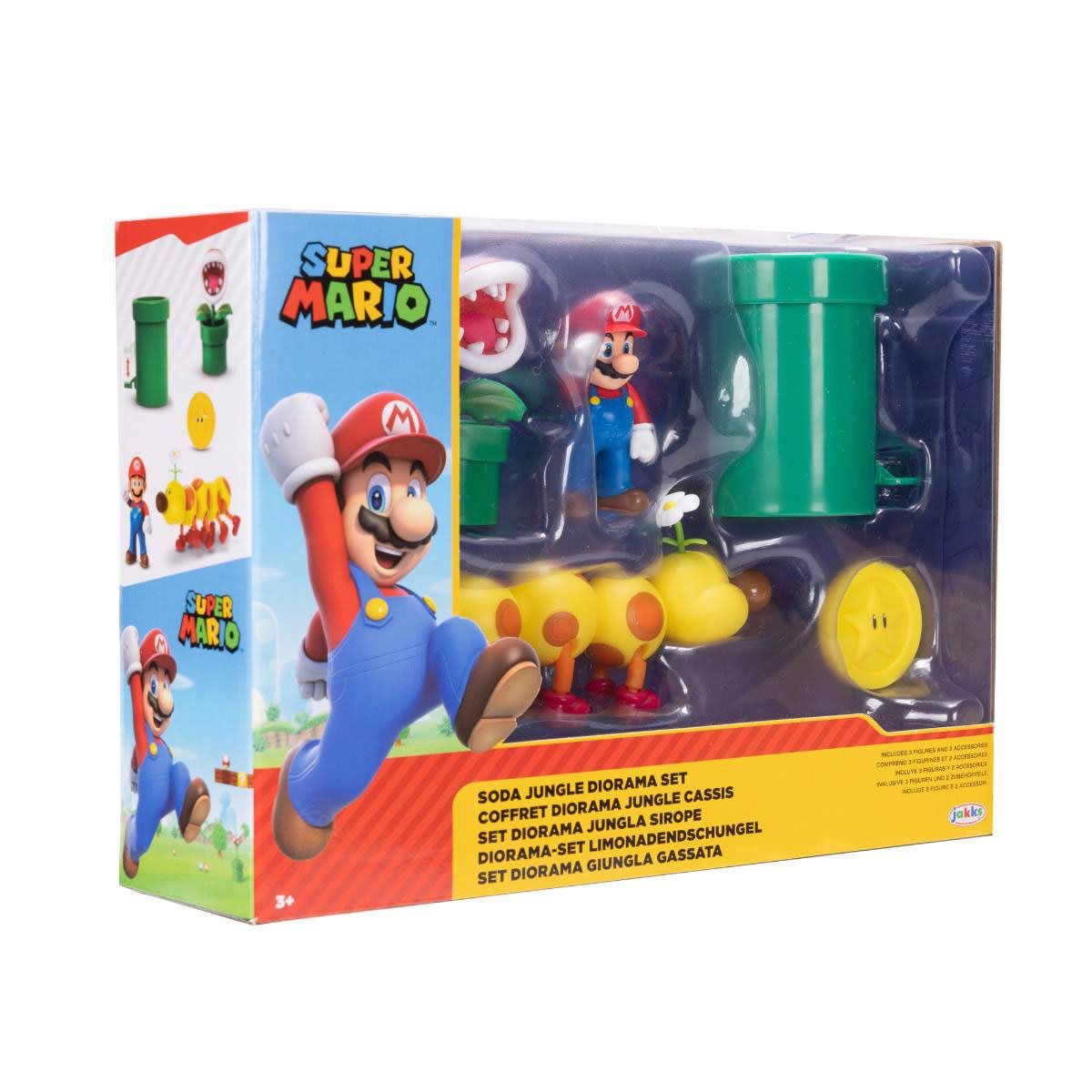 NINTENDO - Figura Nintendo diorama Soda Jungle con Mario y Wiggler
