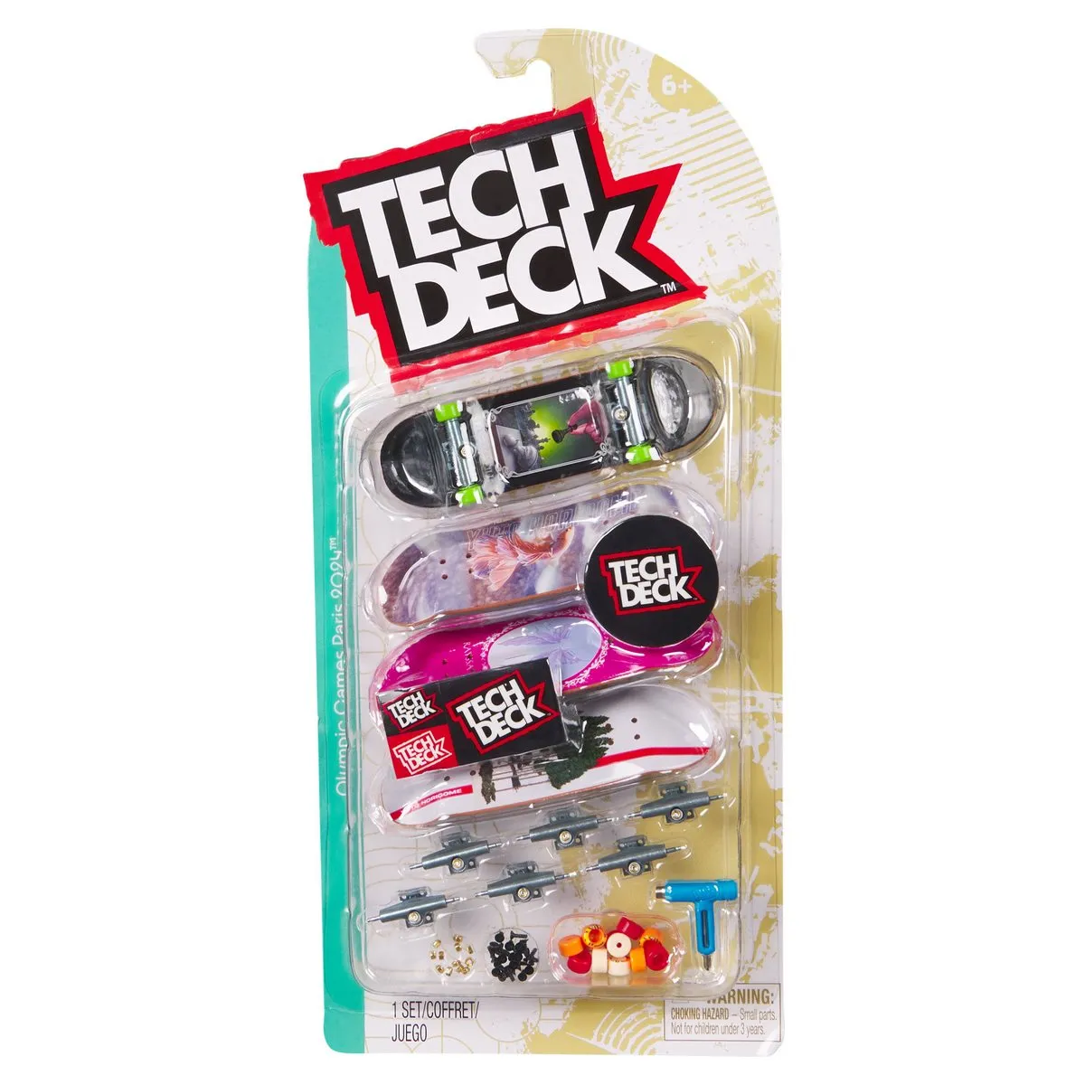 ANSALDO - Mini skate Tech Deck pack 4 Yuto Horigome París 2024