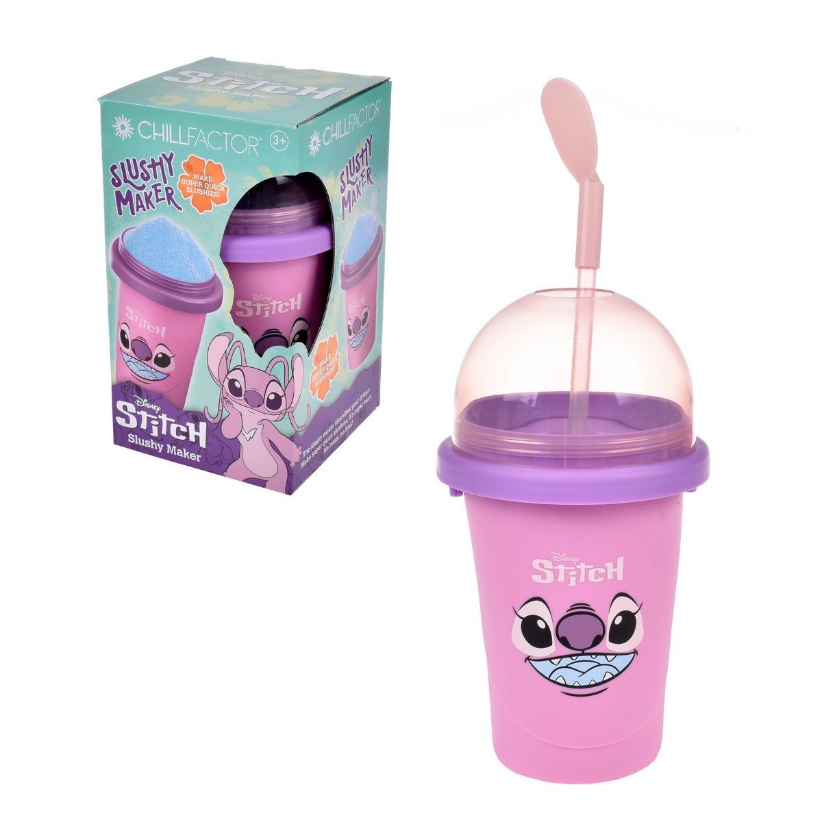 ANSALDO - Vaso granizados ChillFactor Disney diseño rosado