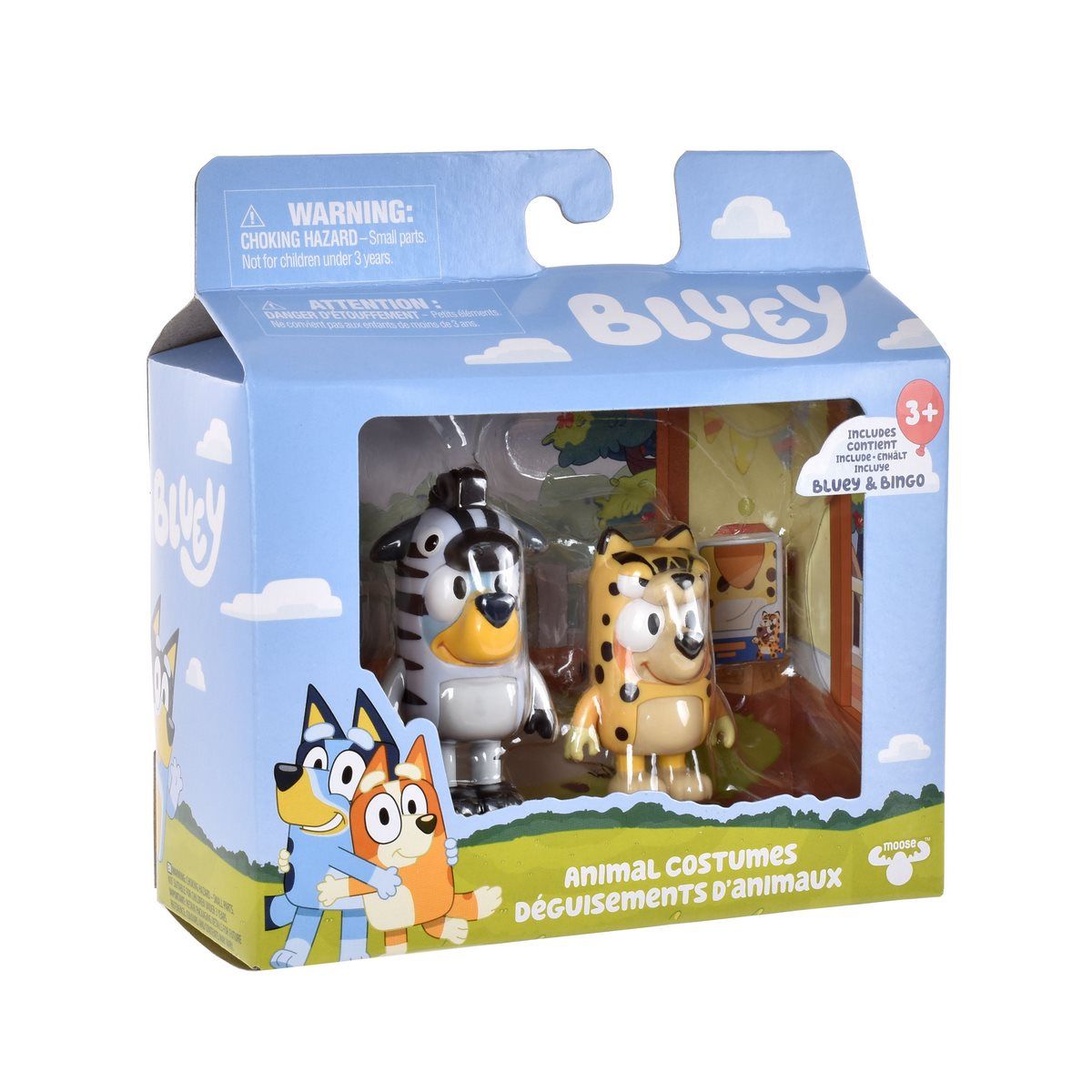 BLUEY - Figuras de acción Bluey pack 2 disfraces de animales