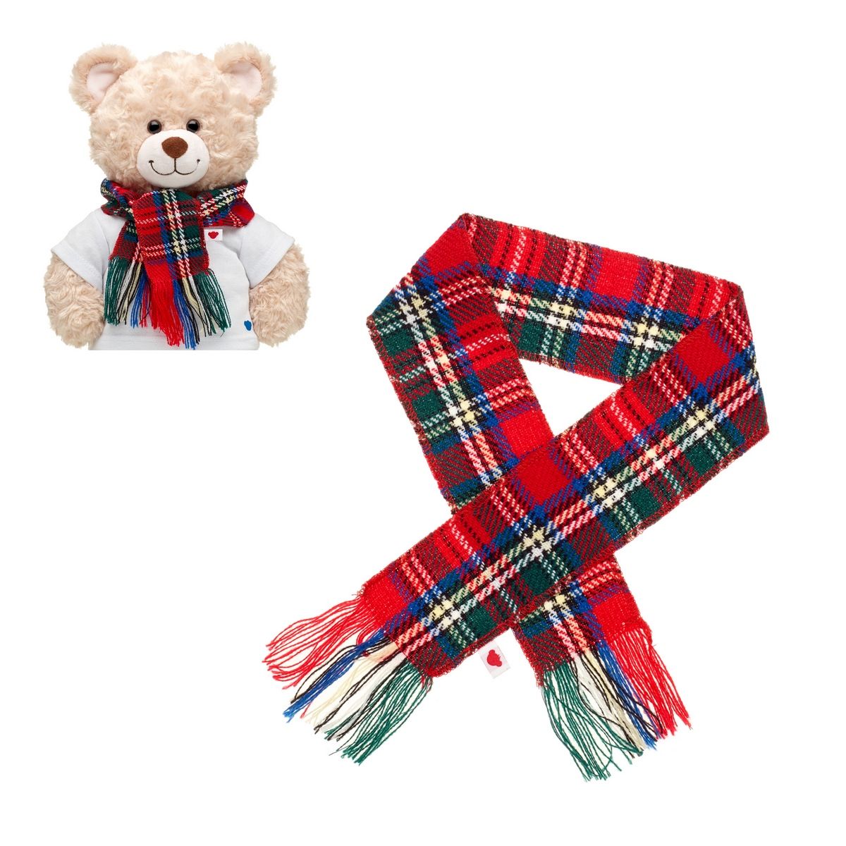 BUILD A BEAR - Bufanda escocesa Build A Bear accesorios peluche