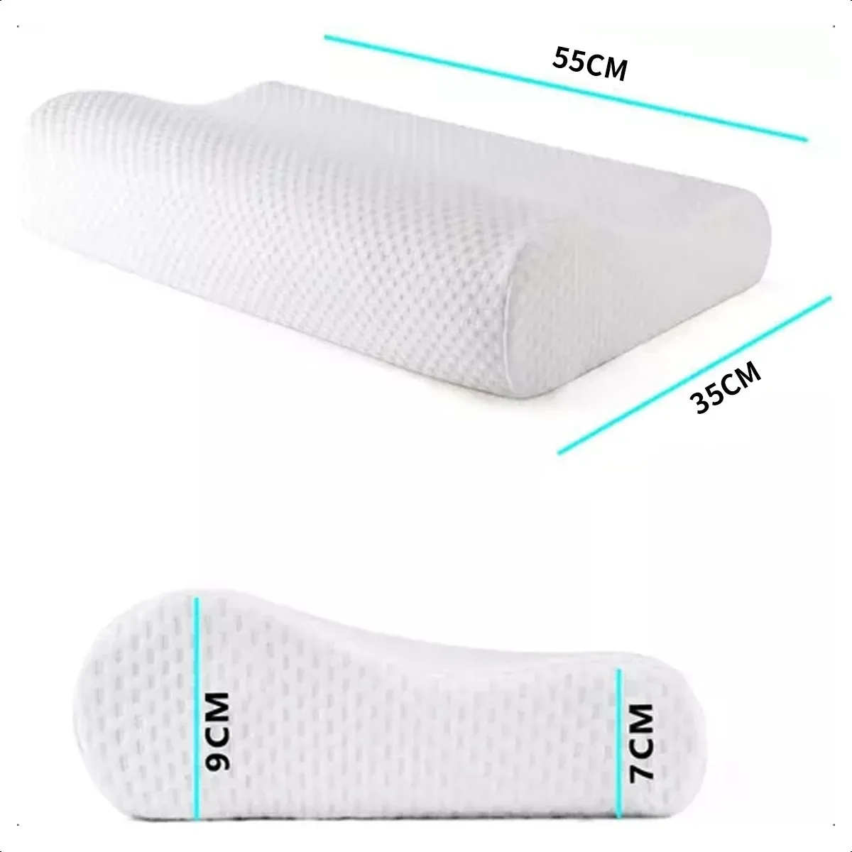 SUPERCENTER - Almohada Ortopédica Cervical Terapéutica Con Memoria