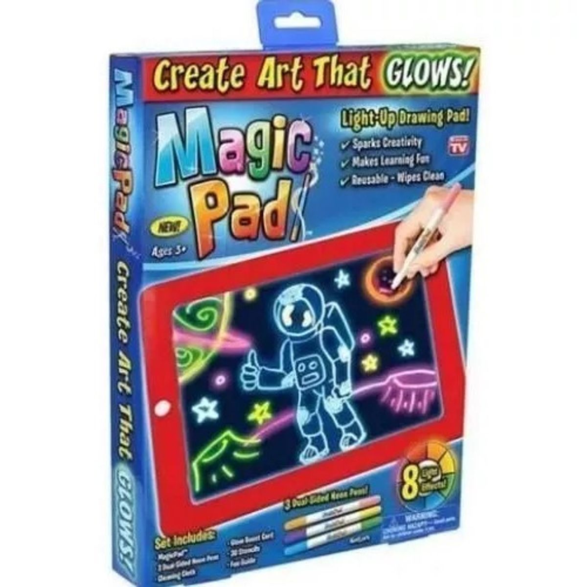 GENERICO - Magic Pad Pizarra Led Infantil Luminosa 21786 Colours Color Azul
