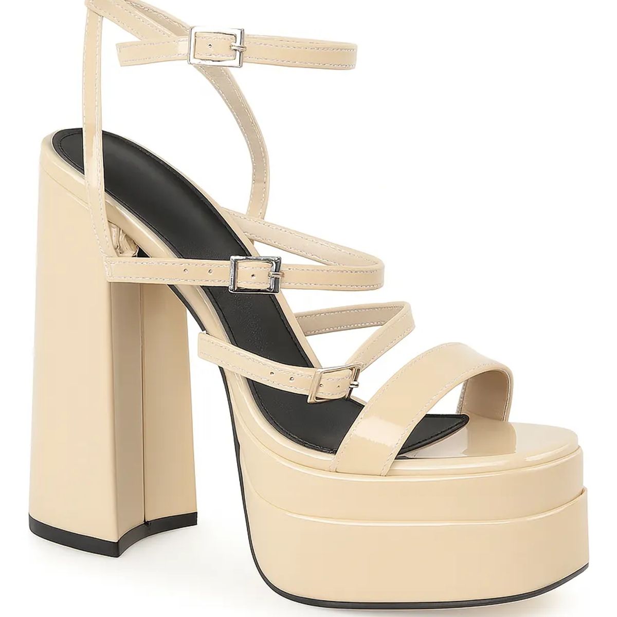 BOVINITA - Sandalias Tacones Mujer Plataforma Alta Taco Grueso Fiesta