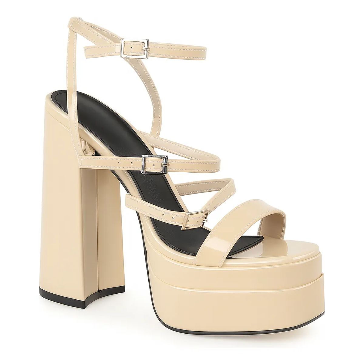 BOVINITA - Sandalias Tacones Mujer Plataforma Alta Taco Grueso Fiesta