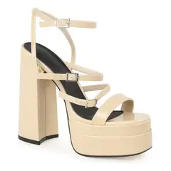 BOVINITA - Sandalias Tacones Mujer Plataforma Alta Taco Grueso Fiesta