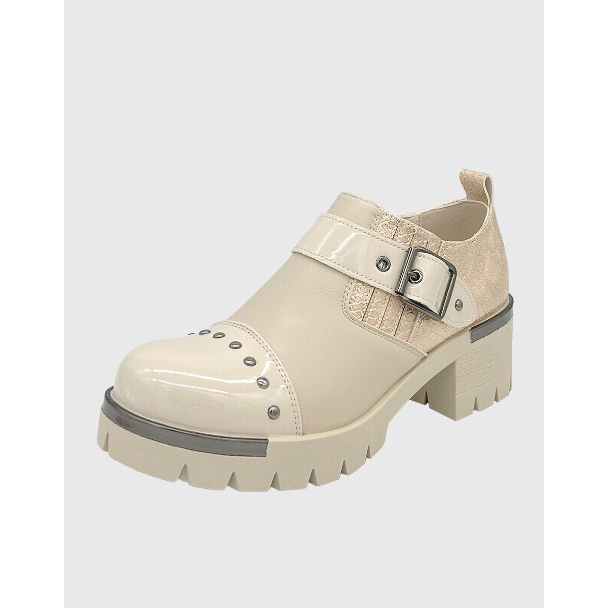 DINASTELLA - Botín de caña baja, elástico y con correa con hebilla en