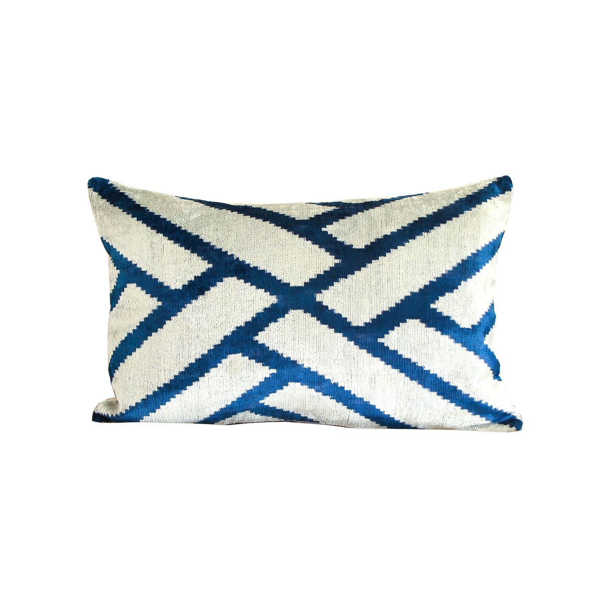 TURKUAZ - Cojín de terciopelo de seda 60x40 cms Qormi - Turquía