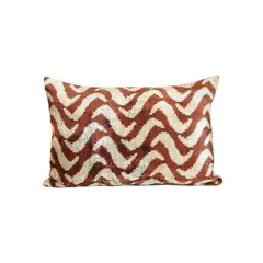 TURKUAZ - Cojín de terciopelo de seda 60x40 cms Birgu - Turquía