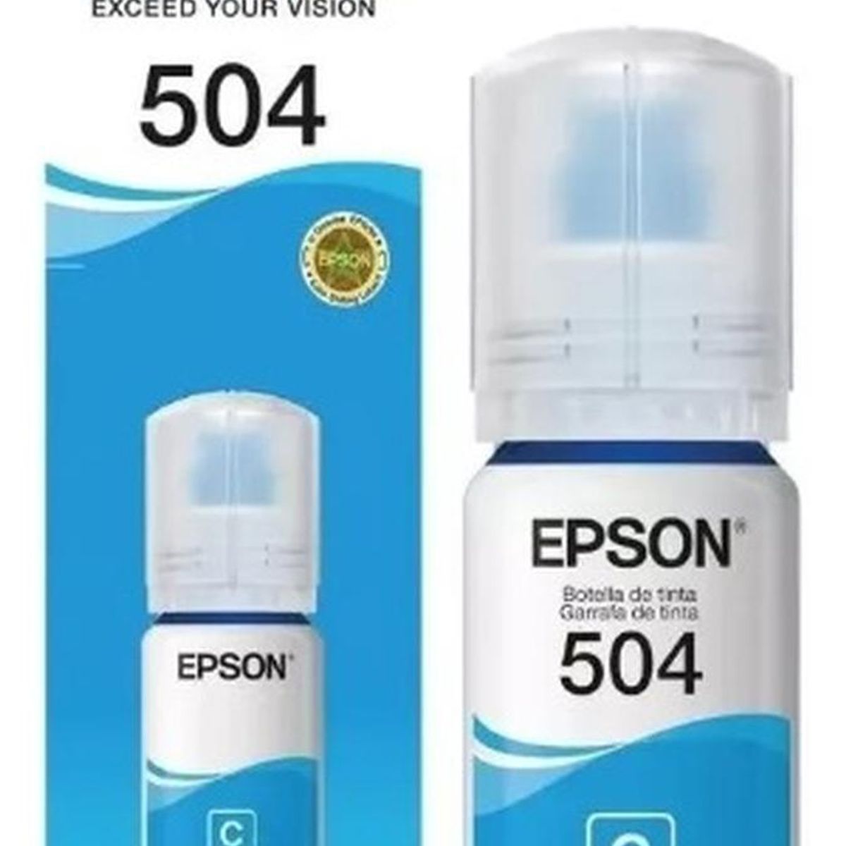 EPSON - Botella de Tinta Epson 504 Cyan Original